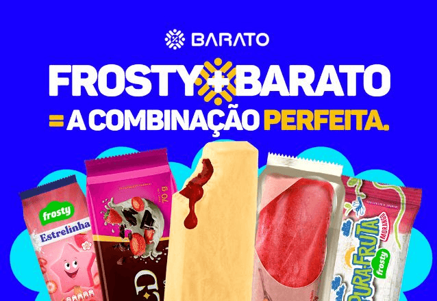 Sorvetes Frosty - Picolé Frosty - Kids de R$3,49 por apenas R$2,23!